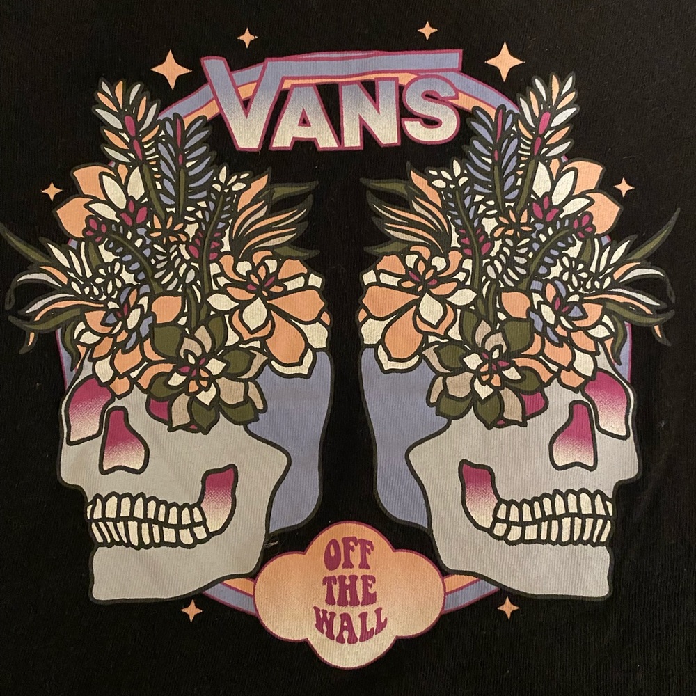 Vans off the wall skull women’s size small